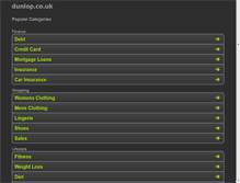 Tablet Screenshot of dunlop.co.uk